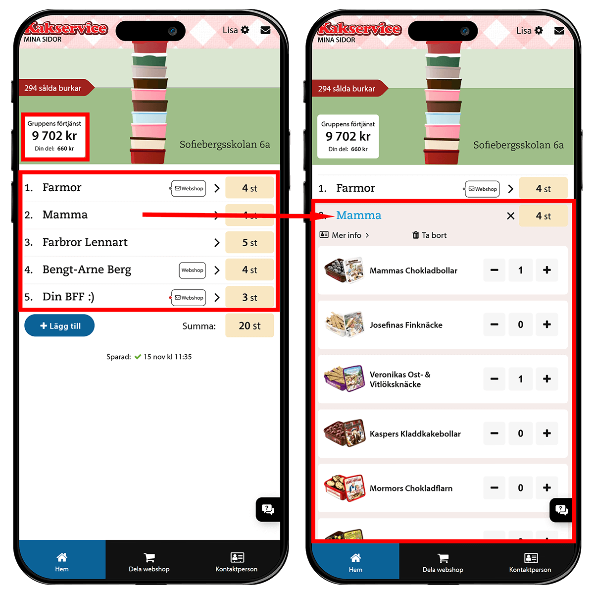 Registrering på Mina sidor