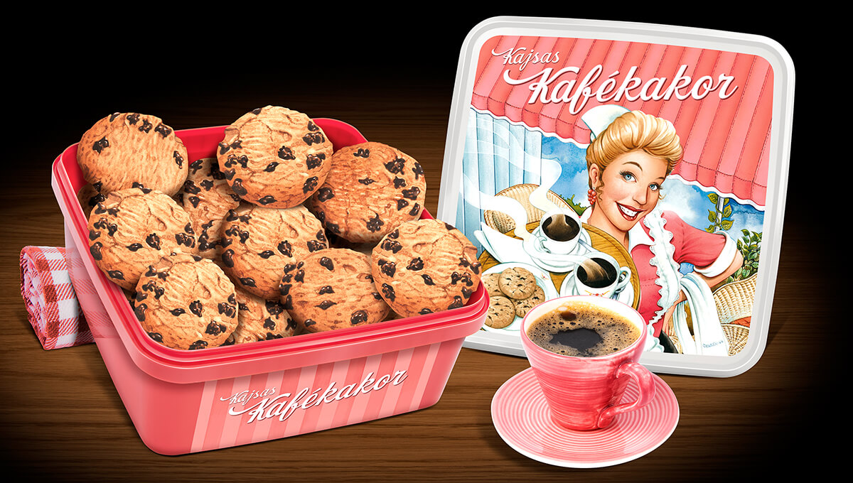 Sälj Kajsas Kafékakor, stora, härliga kakor med stora chokladbitar i