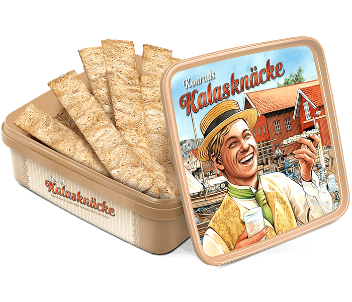 Populära knäckesticks med sesam och havssalt som fungerar lika bra till kaffet som till chark- eller ostbrickan.